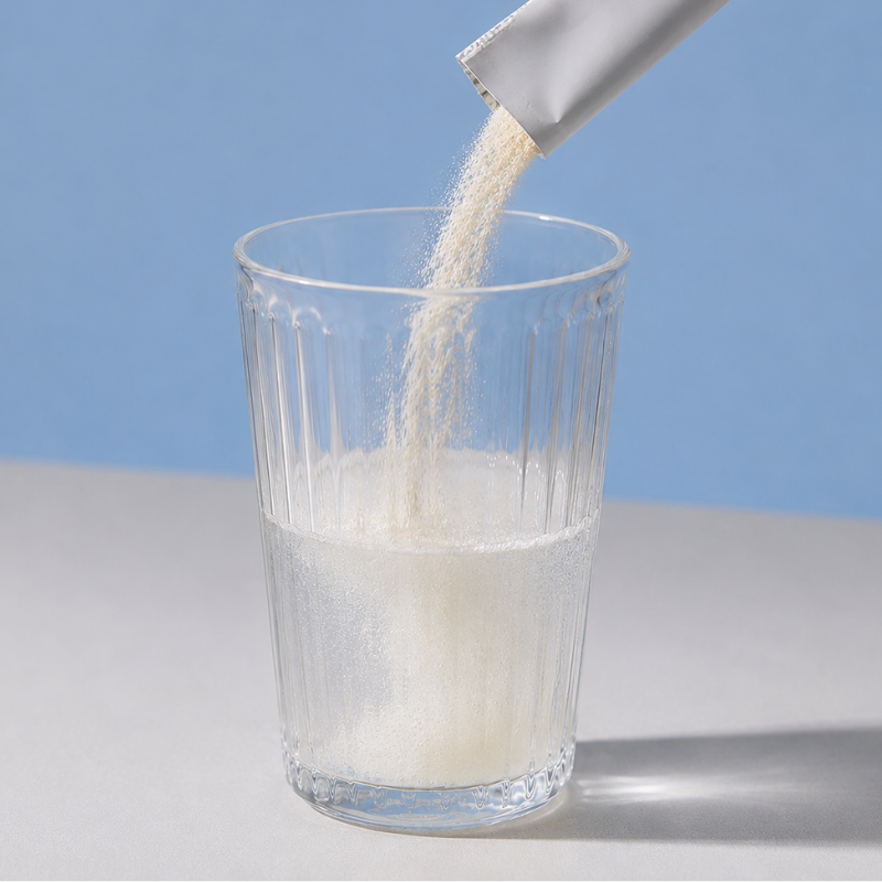 In the fiber + electrolyte stick